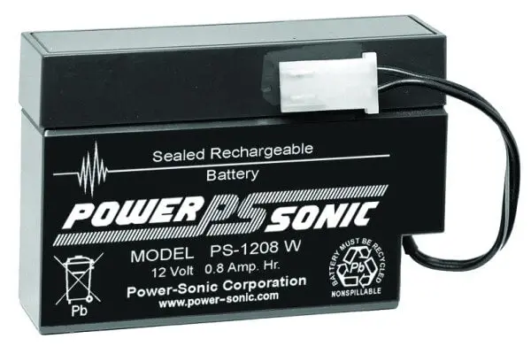 12V 0.8Ah Replacement Battery With Wire Lead (Wl) Terminals For Consent Gs120-8 1