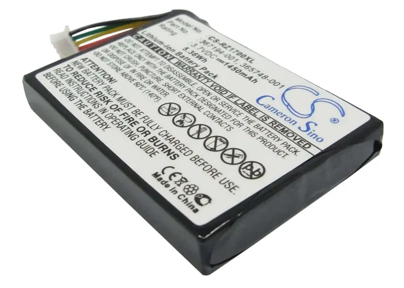 3.7V Li-Ion 1450Mah Pda Battery For Hp Ipaq Rz1700/Rz1710 – Part #365748-001 1