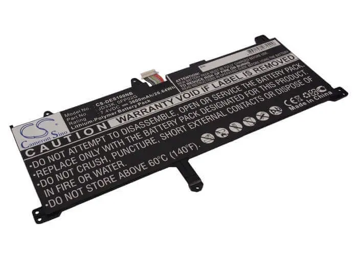 7.4V 3600Mah Black Lithium-Ion Battery For Dell Xps 10 Tablets 1