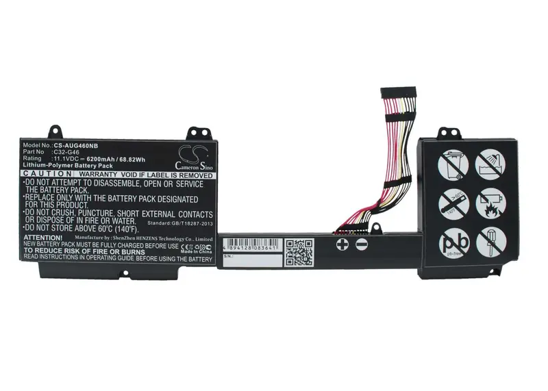 Asus G46Vw Laptop Battery – 11.1V Li-Ion, 6200Mah, Black, 68.82Wh 1