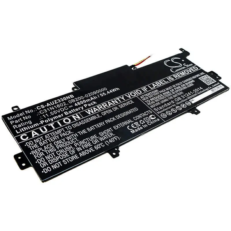 Asus Ux330Ua Laptop Battery – 11.55V Li-Ion, 4800Mah, Compatible With Ux330Ua-1A/1B (55.44Wh) 1