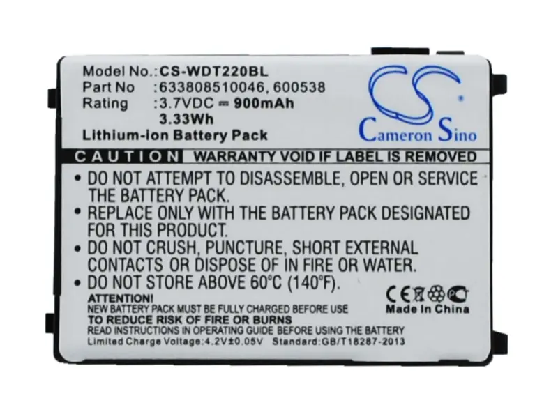 Datalogic Falcon Pt40/Pdt Barcode Scanner Battery: 3.7V Li-Ion, 900Mah, 3.33Wh 1