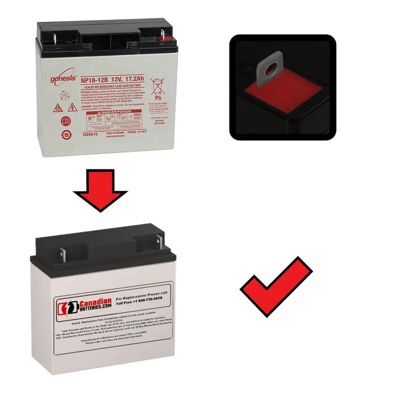 Enersys Np18-12 Ups Replacement – 12V 18Ah Sealed Lead-Acid With Nb Terminals 1