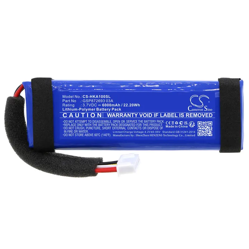 Harman Kardon Allure Portable Speaker Replacement 3.7V 6000Mah Li-Polymer Battery (22.2Wh) 1