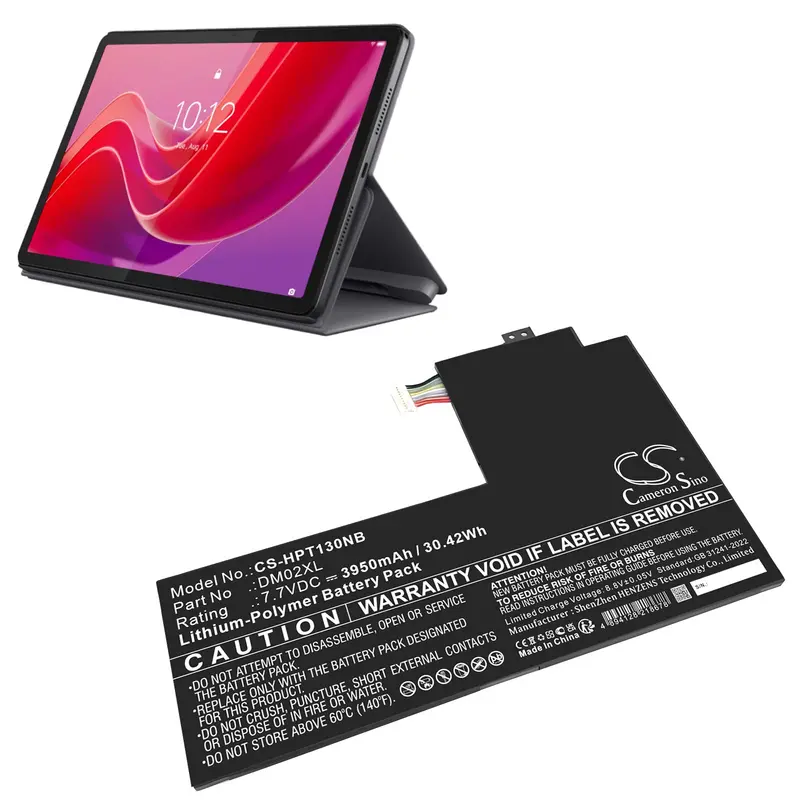 Hp Dm02Xl Tablet Battery – 7.7V Li-Polymer, 3950Mah, Compatible With 11-Be0013Dx & 47Z80Av, 30.42Wh 1
