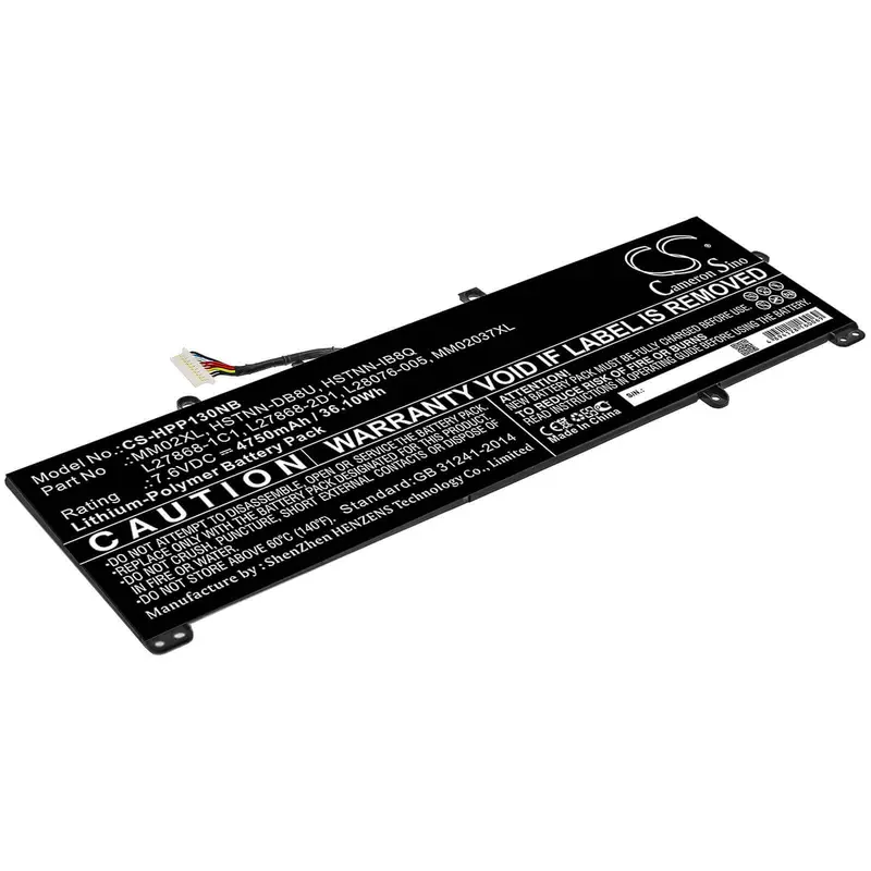 Hp Pavilion 13-An0006Tu Laptop Battery – 7.6V, 4750Mah Li-Ion (36.10Wh) 1