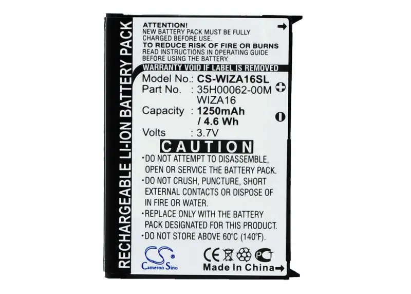 Htc Gene (P3400) Smartphone Battery – 3.7V Li-Polymer, 1250Mah, 4.63Wh (81525) 1