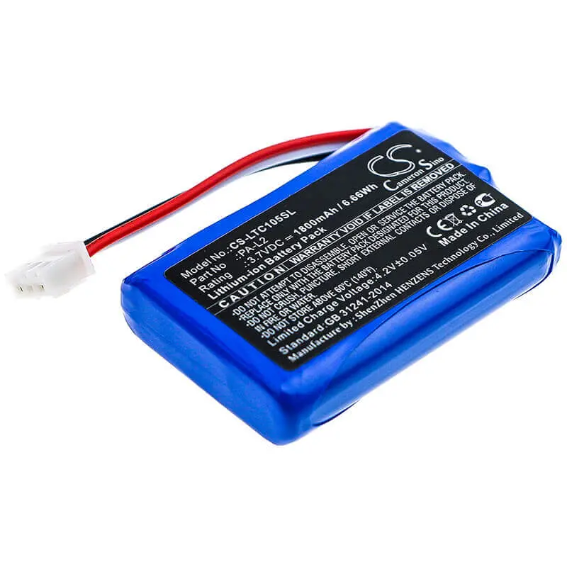 Labotect Pa-L2 & Incontrol 1050 Lab Equipment Battery: 3.7V 1800Mah Li-Ion (6.66Wh) 1