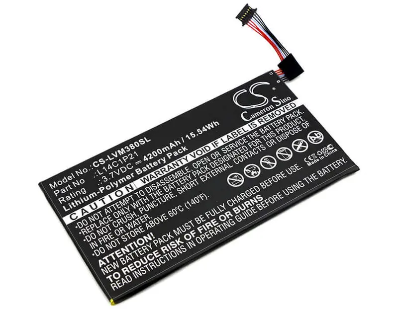 Lenovo Ideatab Miix 3 Battery – 3.7V Li-Polymer, 4200Mah, 15.54Wh (L14C1P21, Miix3-830) 1