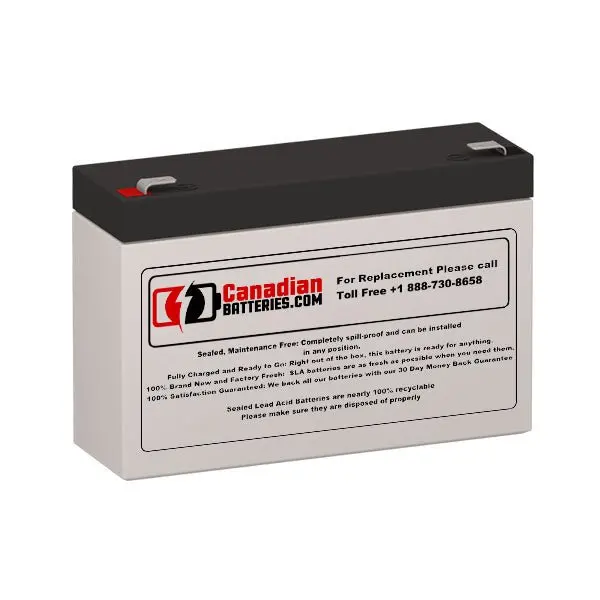 Must Fc6-7 Replacement Battery – 6V 7Ah Sla With F1 Terminals 1