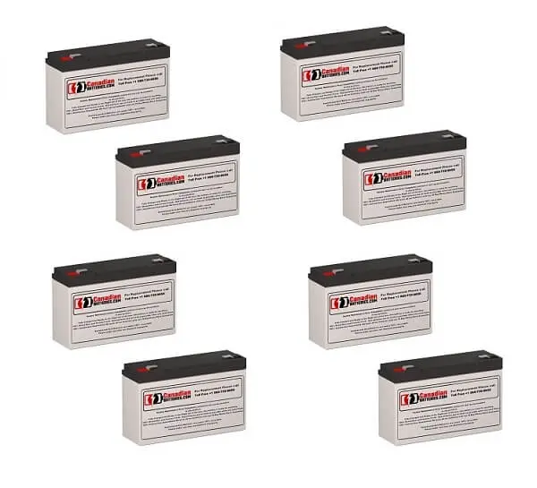 Powerware Pw5119-2000Va Ups Battery Set – 8 × 6V, 12Ah, 72Wh Total 1