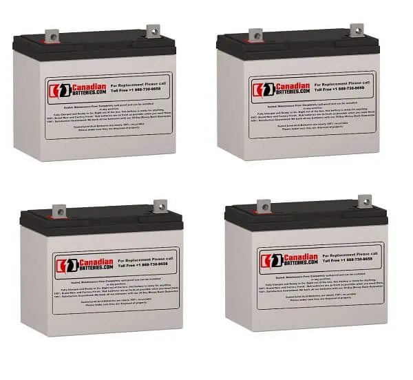 Powerware Pw9125 Ups Battery Set – 4 × 12V 75Ah, 48Vdc, 900Wh Total Capacity 1