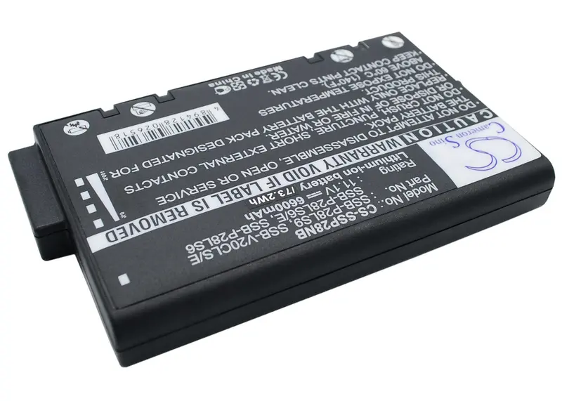 Samsung P28 Xvm735 / Xvc715 Replacement Battery: 11.1V 6600Mah (73.26Wh) 1