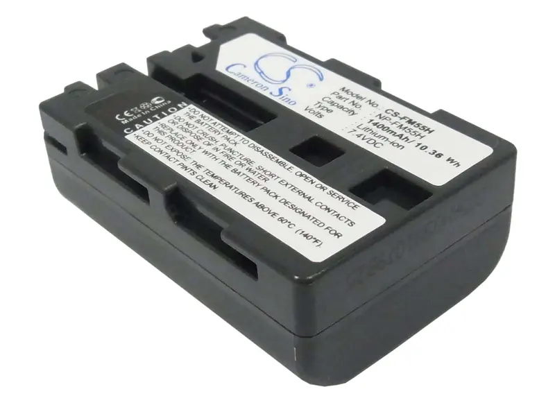 Sony Dslr Camera Battery: 7.4V Li-Ion, 1400Mah, 10.36Wh (Np-Fm55H, Dslr-A100) 1