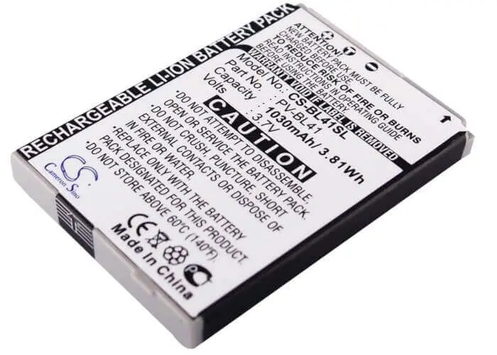 T-Mobile Sidekick 2008 Replacement Battery – 3.7V Li-Ion, 1030Mah (3.81Wh) 1
