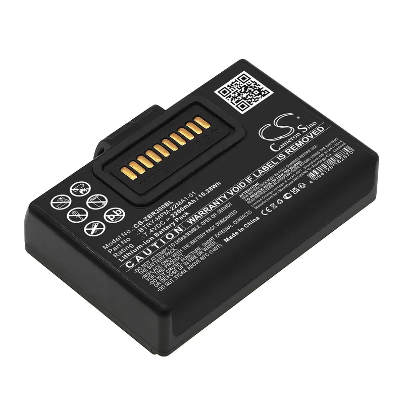 Zebra Portable Printer Battery: 7.4V 2200Mah Li-Ion (16.28Wh) 1
